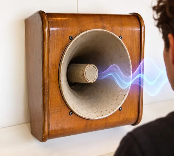 Old school public-address speaker